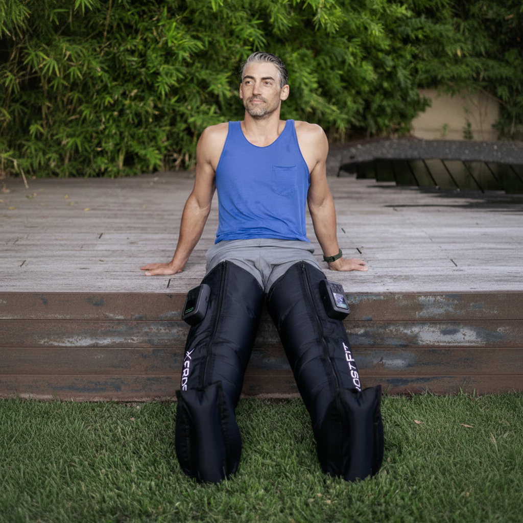 Recovery Wraps™ Wireless Compression Boots | Tubeless 5-Zone Leg Compression System with 3 Modes & 5 Intensity Levels