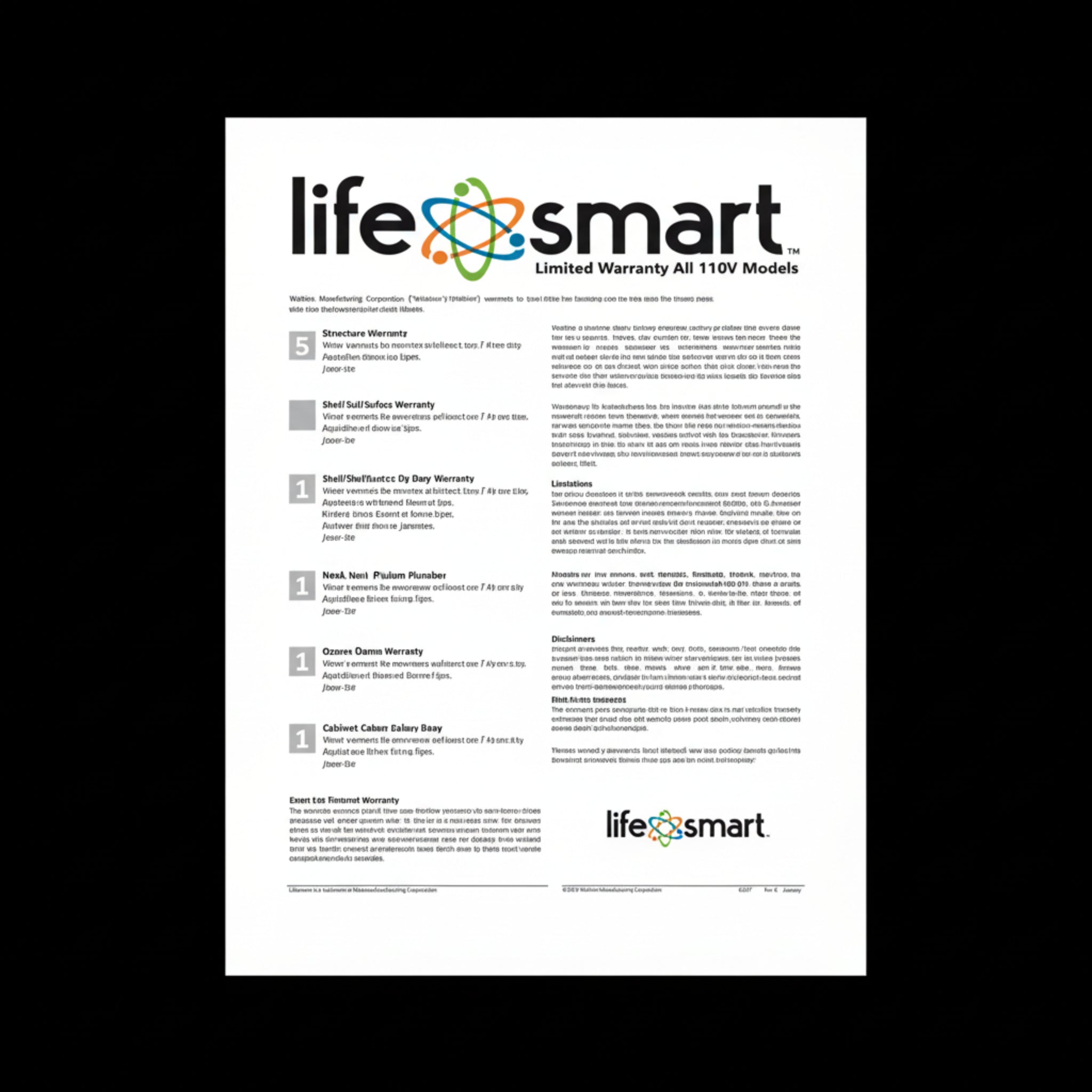 Lifesmart Bahama 5-Person 28-Jet Plug & Play Hard-Sided Outdoor Spa | 110V, Sand, Waterfall & LED Light Included